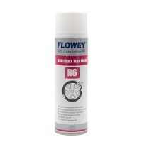 Rehvihooldusvaht FLOWEY R6 BRILLIANT TIRE FOAM 500ML